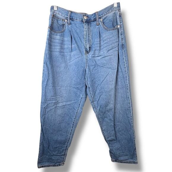 Madewell Jewell Wash Baggy Tapered Relaxed Denim 80's Inspired Jeans Size 28 - Picture 5 of 12